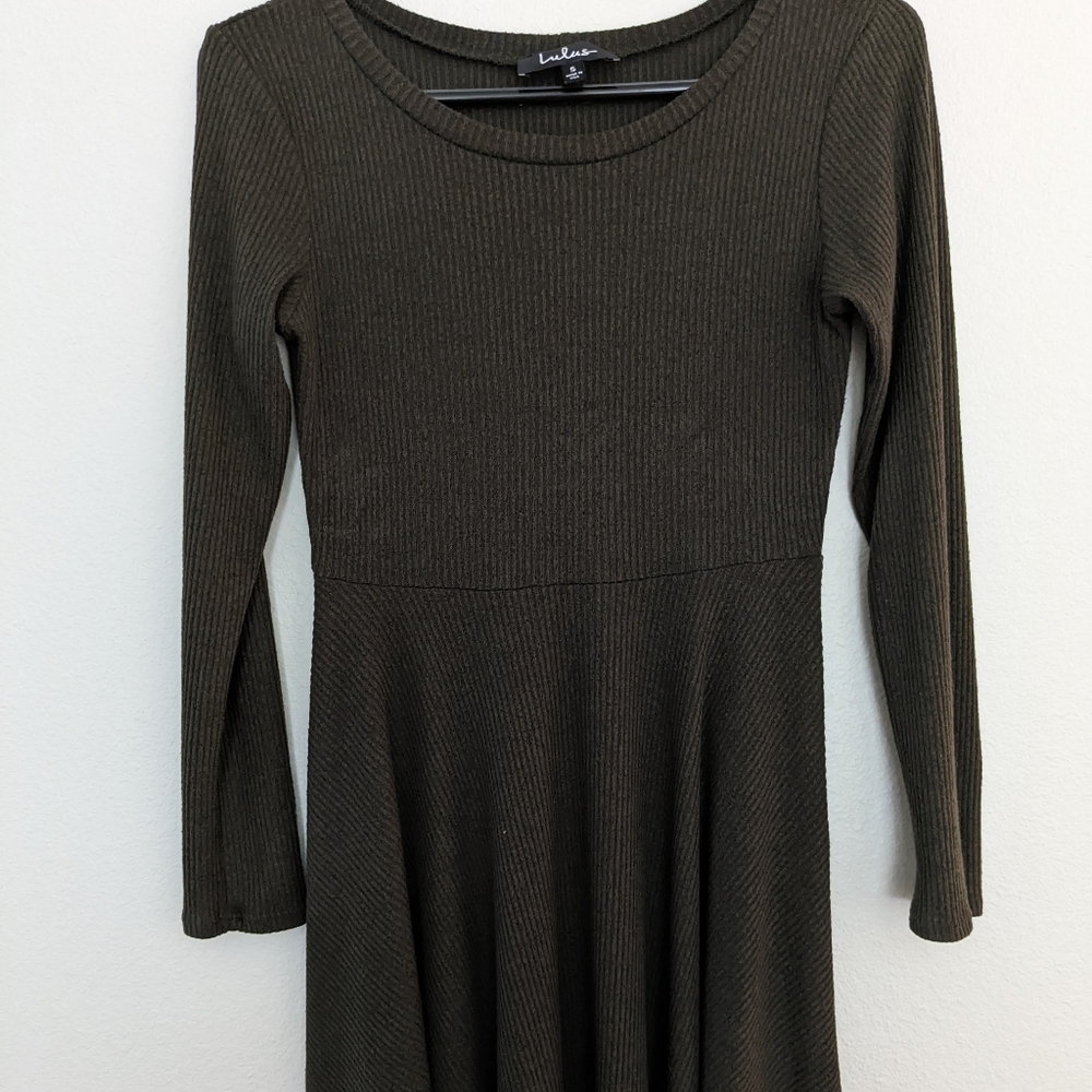 Lulu's Olive Green Dress